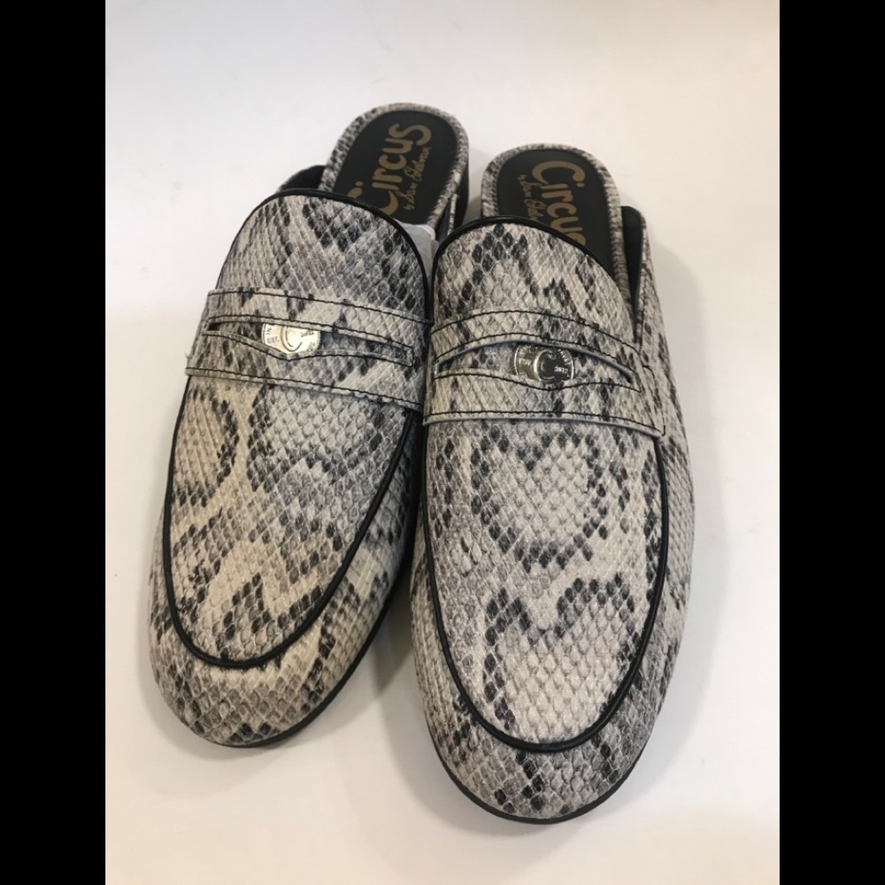 NWOT CIRCUS BY SAM EDELMAN Hal Snake Embossed Mule - Picture 5 of 16